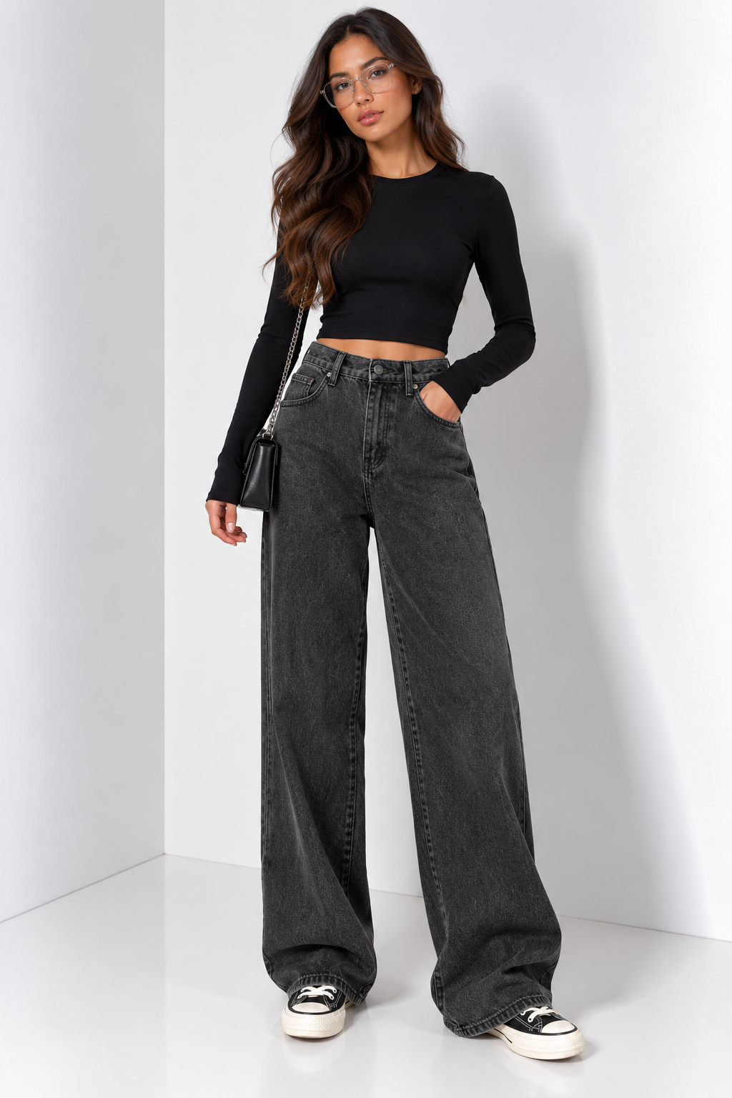 Vaqueros Wide Leg de Cintura Alta