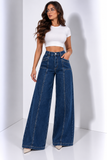 Vaqueros Wide Leg Azul Marino